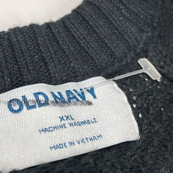 black waffle weave plus size sweater size xxl nwot - Picture 4 of 5